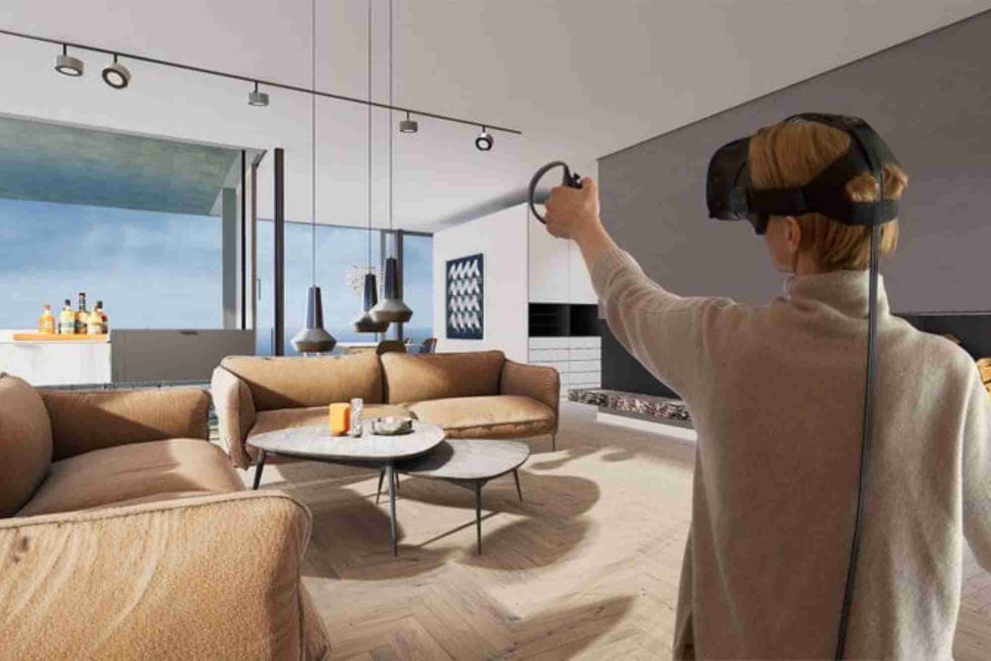 How is VR used in property visualization