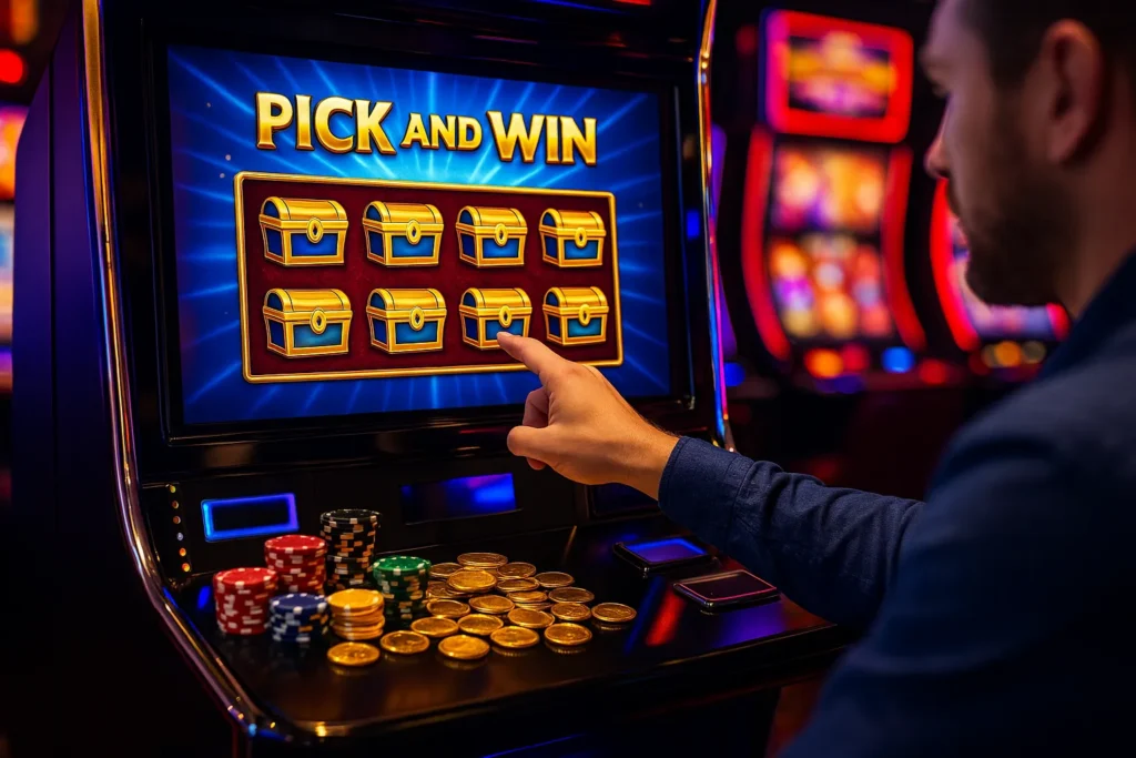 What is a Pick-and-Win Slot Bonus Round